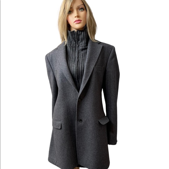 LQ fashion exclusive academia wool blazer/coat grey size XL-52 - Picture 3 of 14